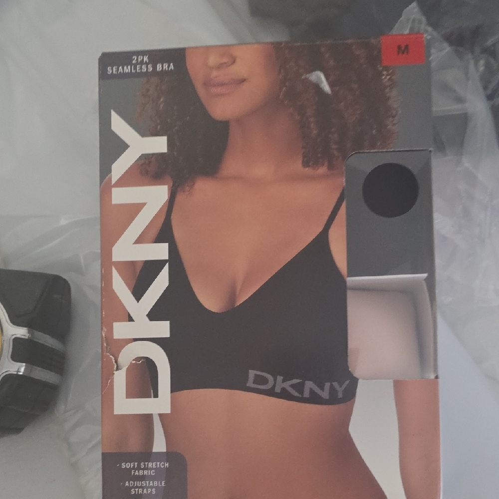 DKNY Black Seamless Bralette